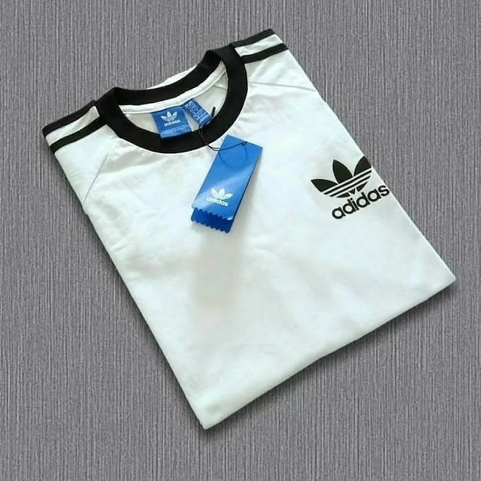 Adidas T-shirt White Sport California Premium / Baju Adidas / Kaos Adidas