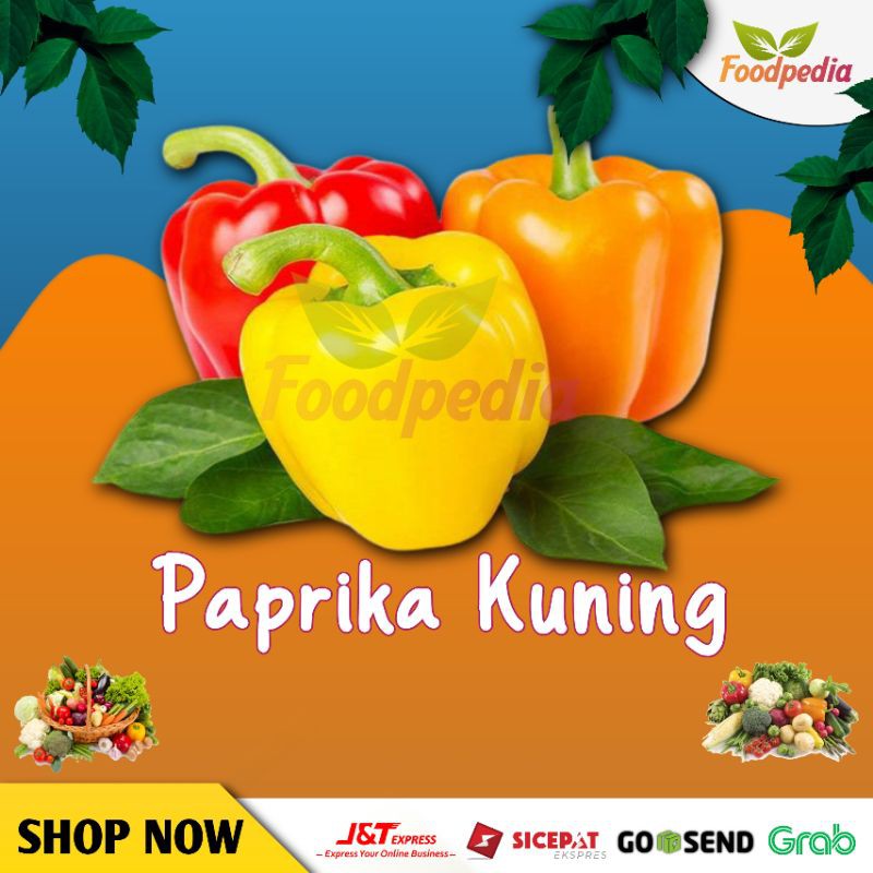 

Paprika Kuning Sayuran Segar Fresh 1 Buah Bibit Benih Paprica Pelangi Murah Terlaris Bumbu Dapur