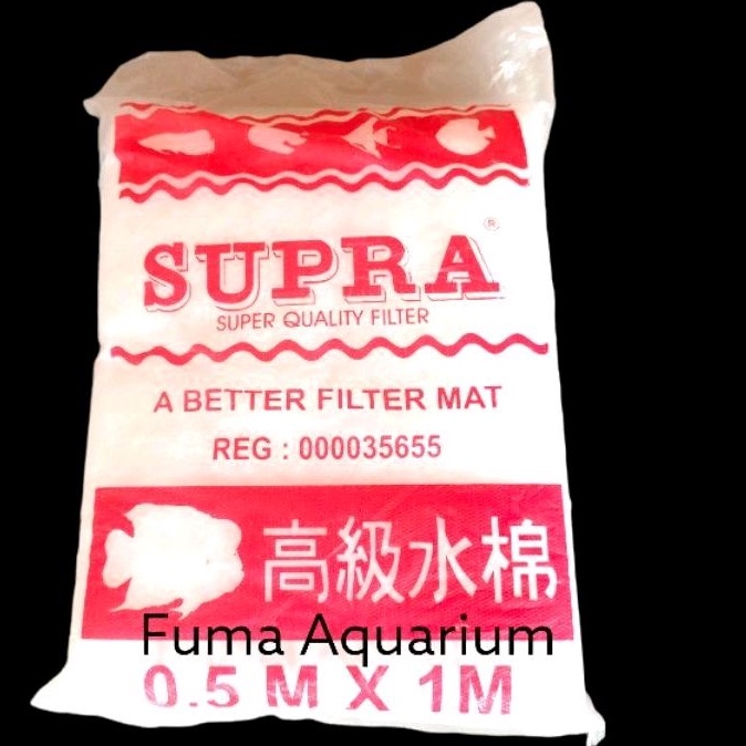 Kapas Filter 50cmX100cm Busa Filtermate Media Penyaring Air Kolam Aquarium