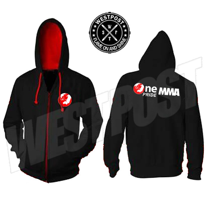 JAKET HOODIE ZIPPER ONE PRIDE MMA SPORT