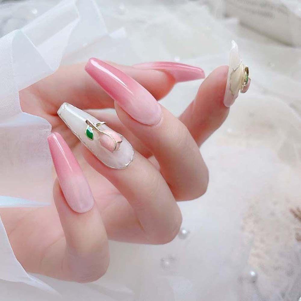 Mxbeauty Hiasan Kuku Tulip Fashion Perhiasan Kuku 3D Manis Hiasan Kuku Tulip Nail Drills