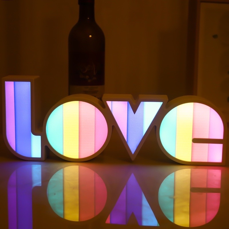 light box tulisan love / lampu tulisan love