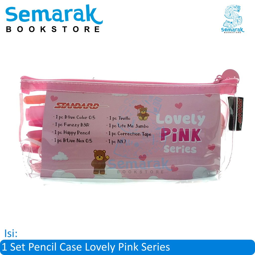 

Paket Alat Tulis Standard Lovely Pink Series - [1 Set]