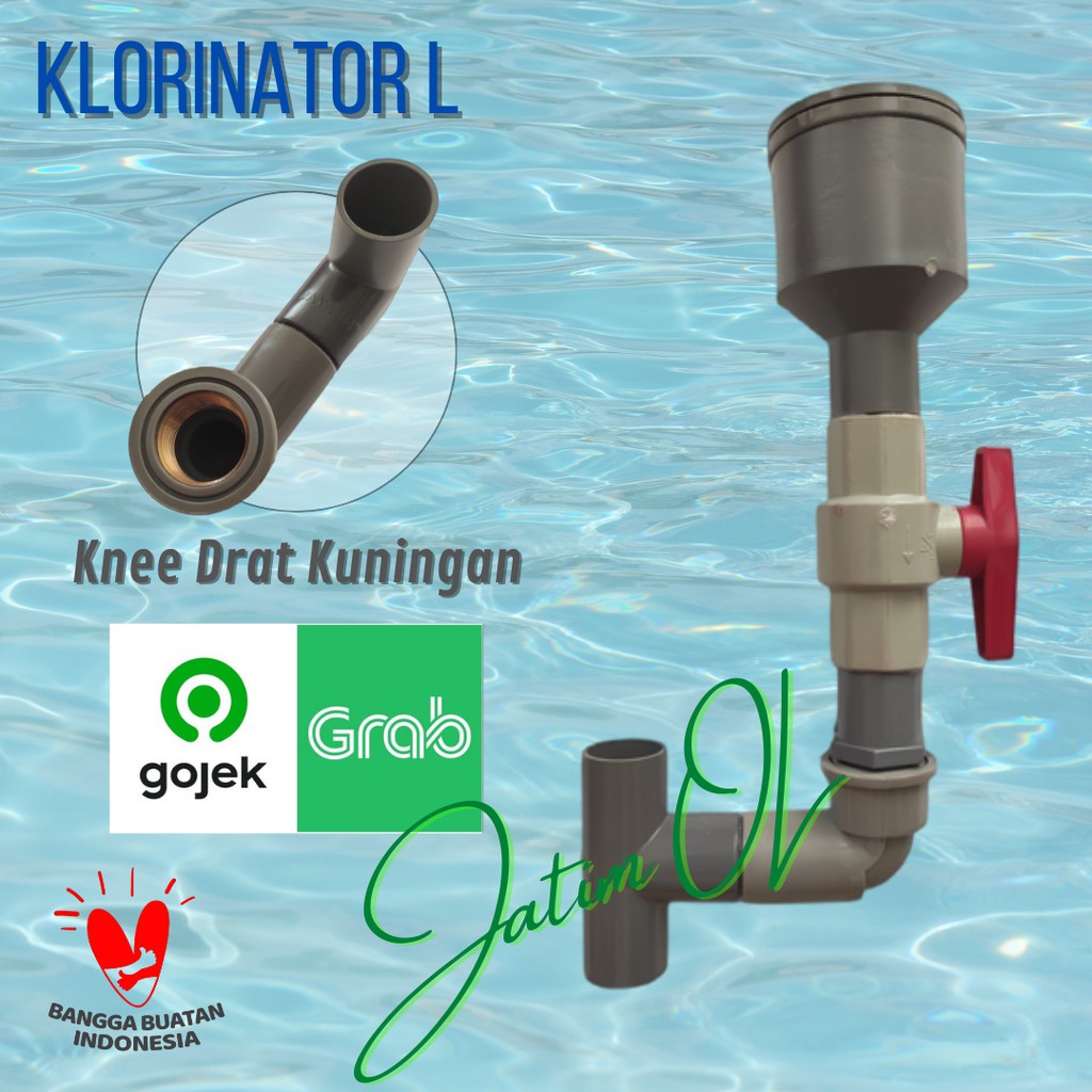 Tabung Klorinator L Tempat Kaporit Klorin Filter Chlorinator