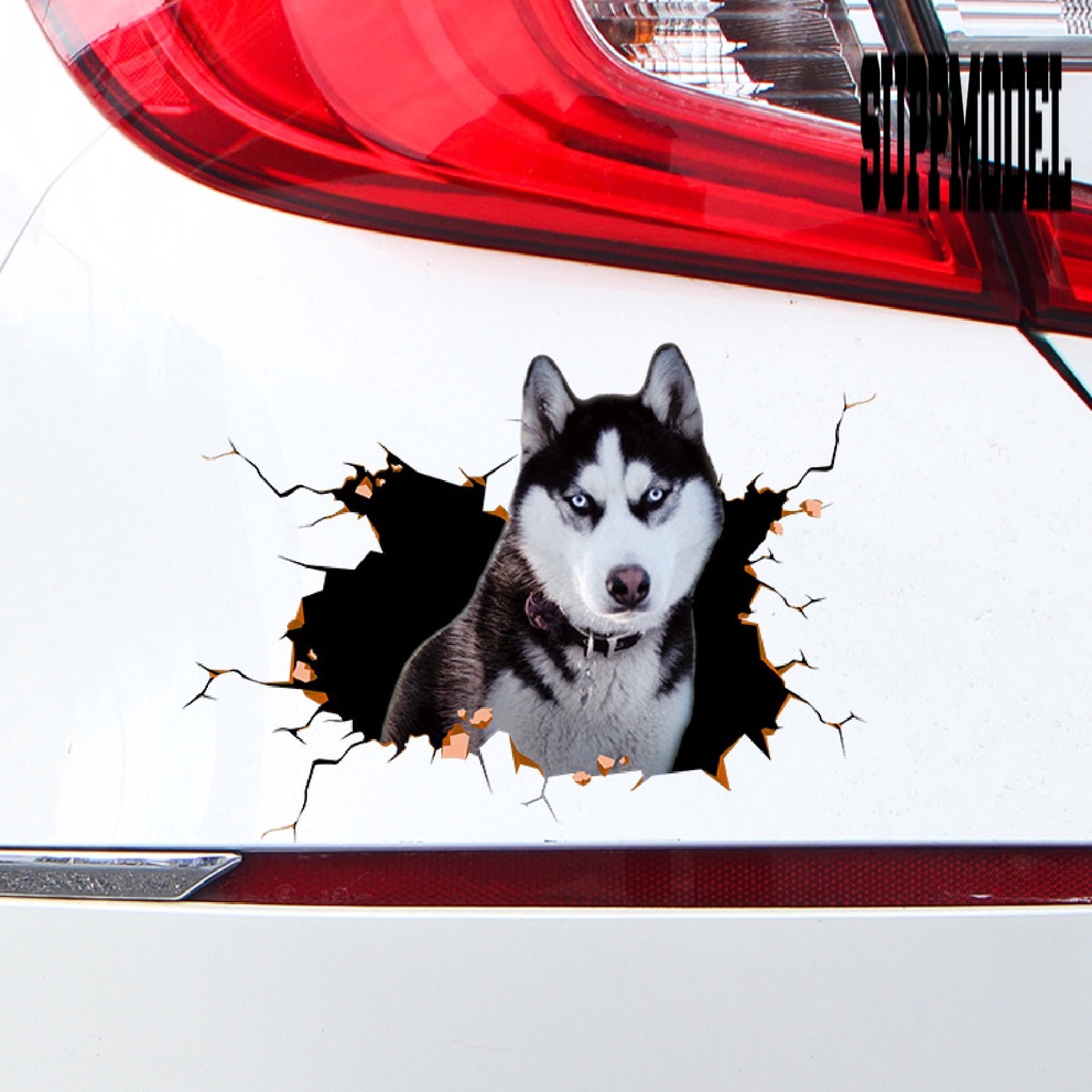 Stiker Mobil Motif Hewan 3D Tahan Air Untuk Rumah