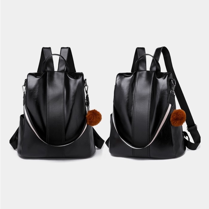 Terlaris Tas Ransel Wanita KITO.ID - Tas Import Batam Original Branded Terbaru - Hitam