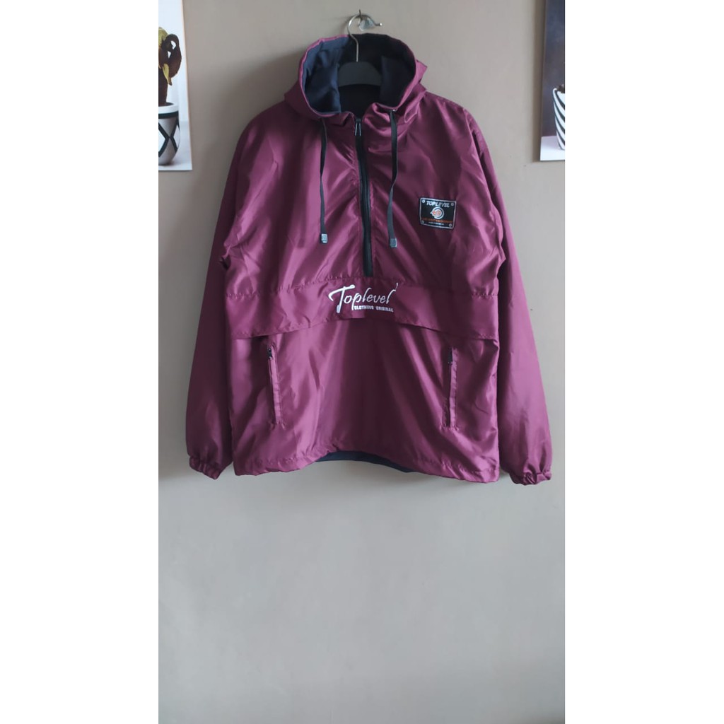 Jaket Cagoule Pria Kantong Doraemon/ Waterproof Anti Air Original Wangkers