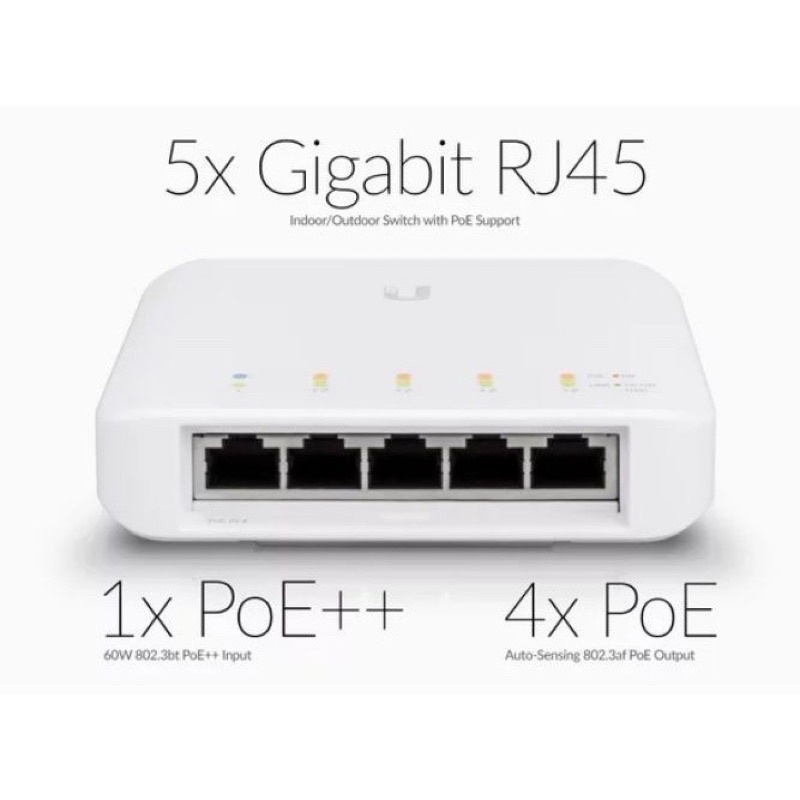 Ubiquiti USW-FLEX UniFi Switch 4 x POE + 1 x POE++ 5 ports Gigabit