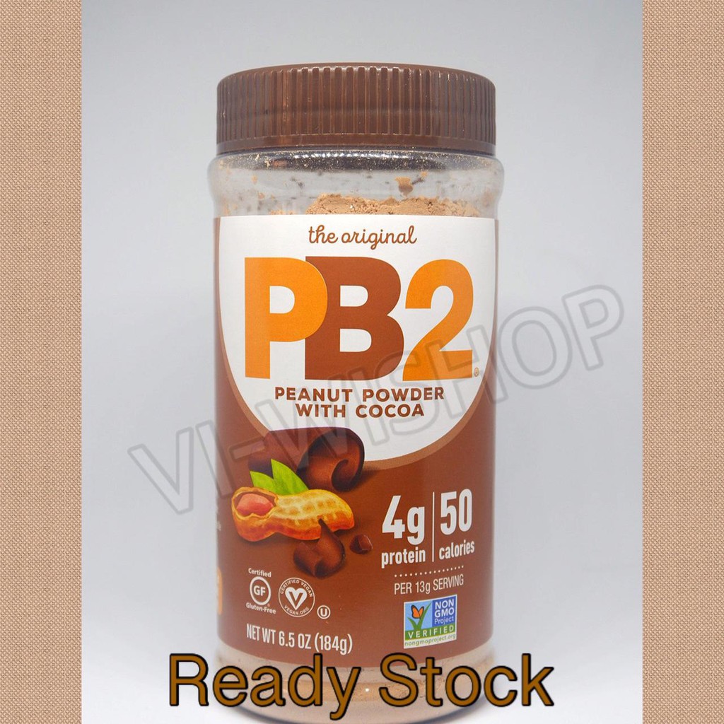 

PB2 Foods Powdered Peanut Butter with Cocoa (184g) Selai Kacang Coklat Bubuk Original Asli