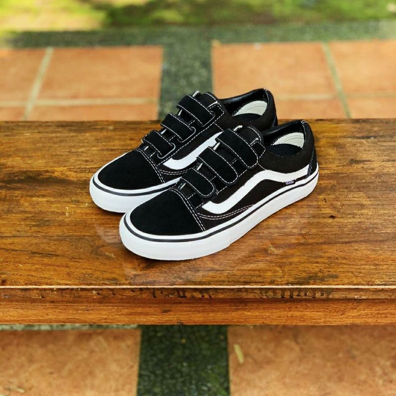 VANS OLDSKOOL VELCRO PRO BLACK/WHITE