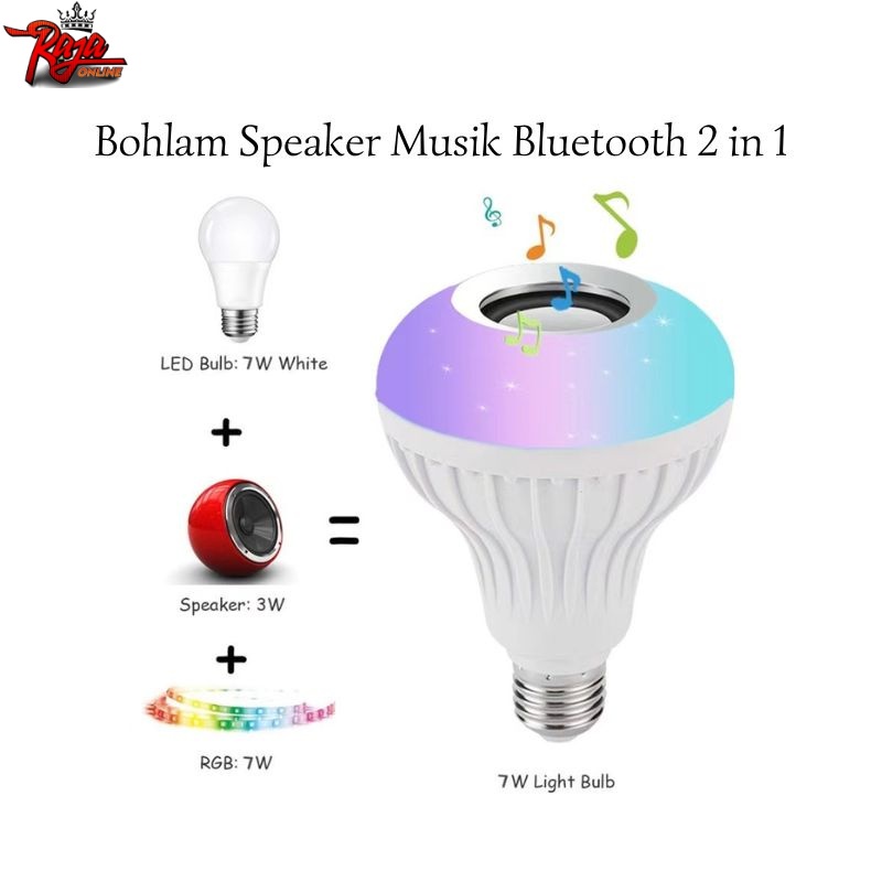 WJL2- LED Music Blub Lampu Bohlam Musik Bluetooth MP3