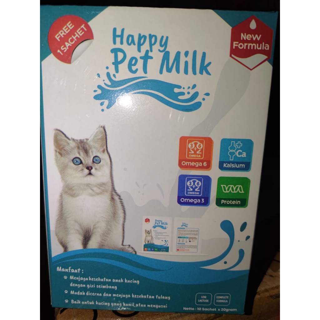 Happy Pet Milk Susu Kucing 1 box (11 sachet)