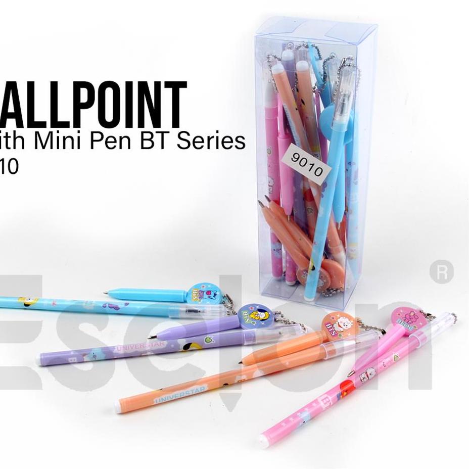 

Grand Seller|SQ14|12pcs Pulpen Gel Gantung Mini Pen BT21 9010 / 1pack Pulpen Gel Fancy