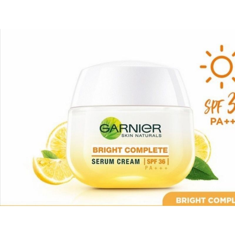 Jual Garnier Bright Complete Serum Cream 50 ml SPF 36(ED. Des 20232024