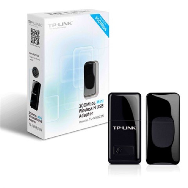 TP-LINK 300Mbps Wireless N Nano USB Adapter TL-WN823N - Black