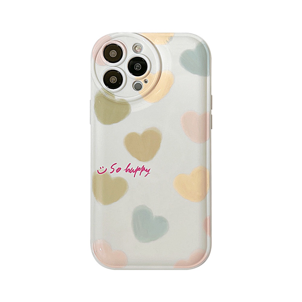 Case Pelindung Desain Glossy Oil Love Untuk Iphone 7 8 SE2020 7 + 8 Plus11 XS XR 12 13 PRO MAX