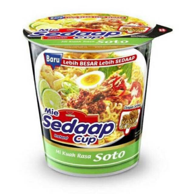 

SEDAP CUP 80GR KARI/SOTO/KOREAN/AYAM TELUR/AYAM JERIT