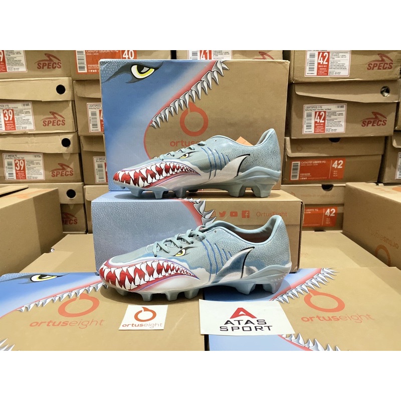 Sepatu Bola Ortuseight Catalyst Requin FG Special Edition Shark