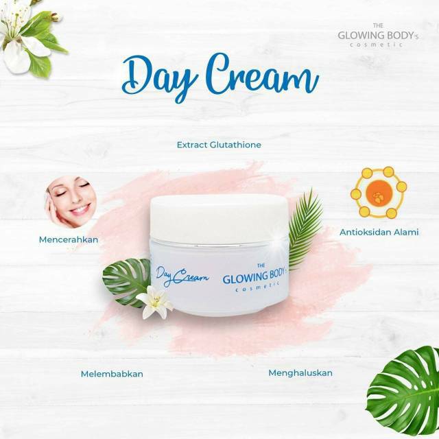 Day cream by the glowing body's cosmetic