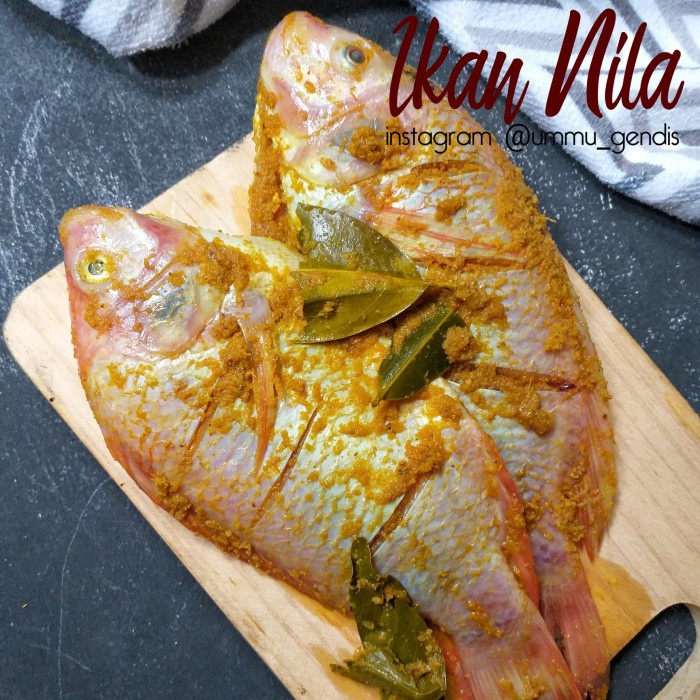 

Ikan Nila Bumbu tinggal goreng