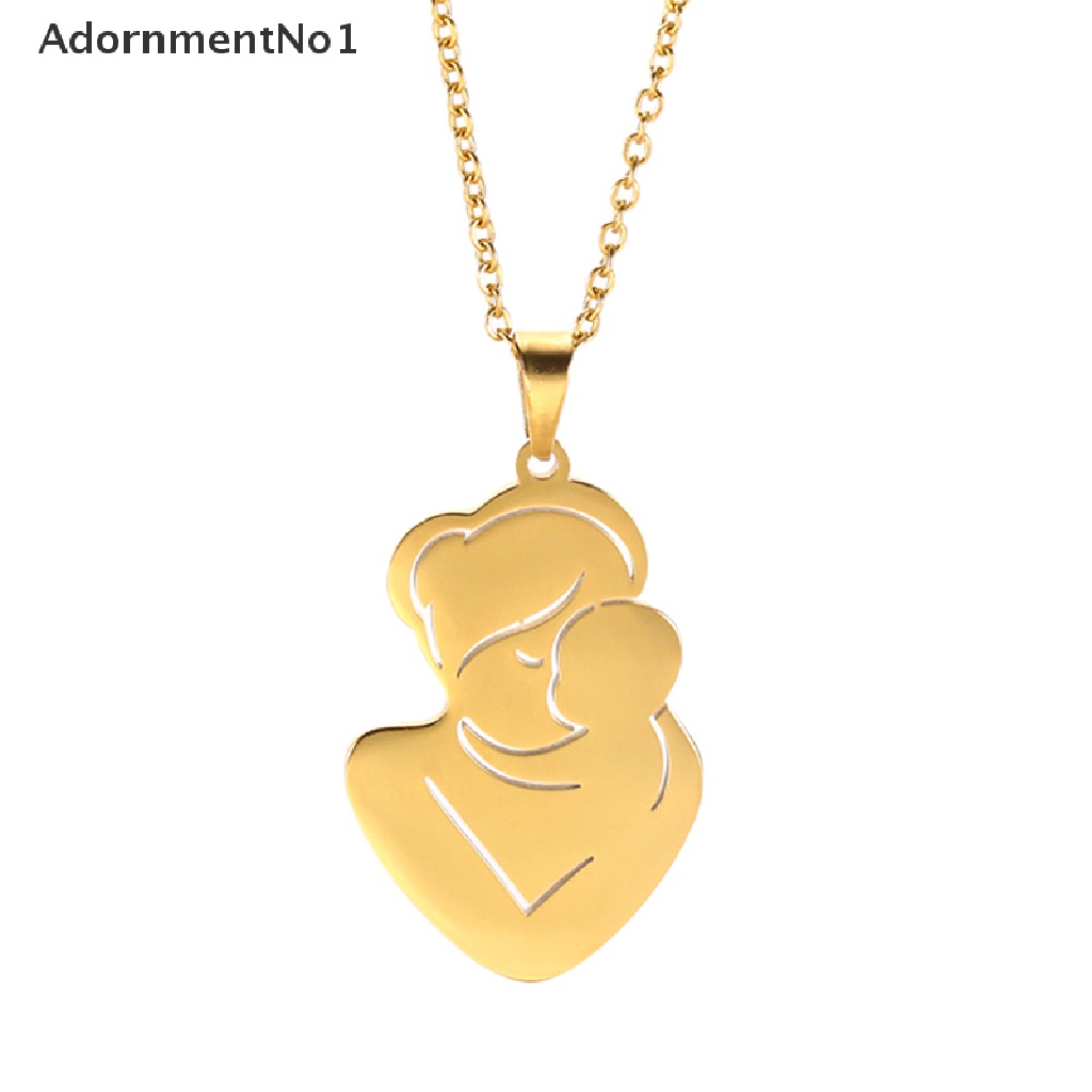 (AdornmentNo1) Kalung Rantai Stainless Steel Motif Tulisan Mother 's Day Untuk Wanita / Hadiah