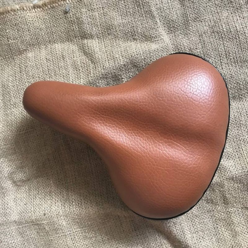 Sadel Sepeda Coklat Lebar Vintage Premium