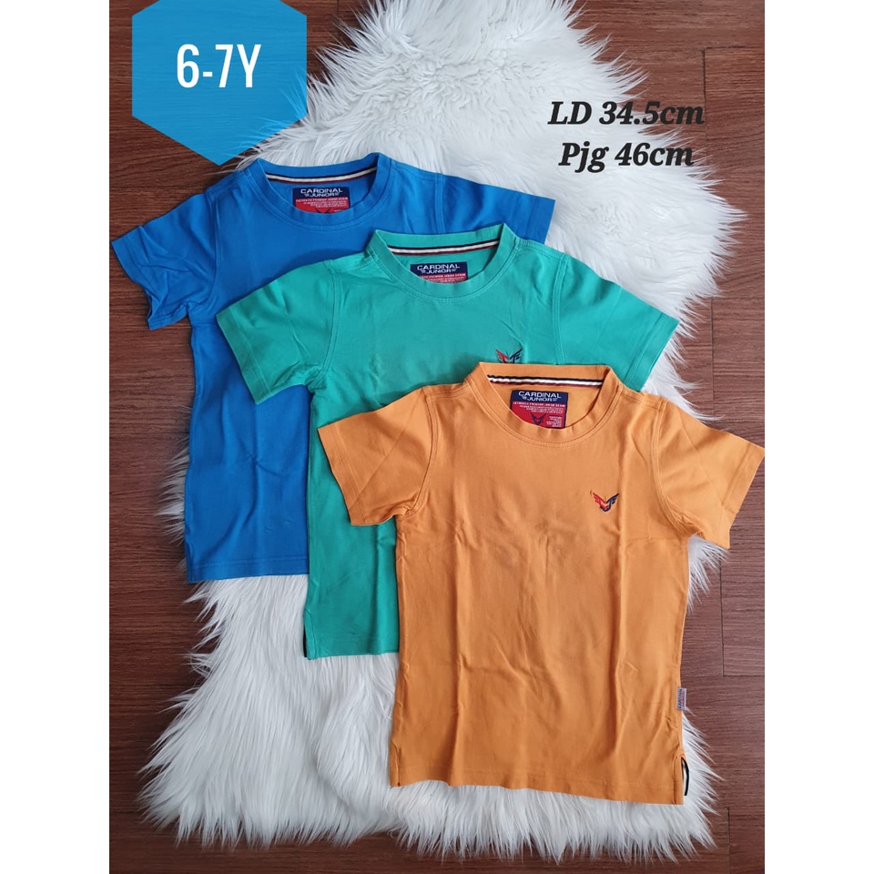 Kaos Cardinal Anak Laki Polos preloved- baju anak / baju anak laki / kaos anak laki / atasan anak la