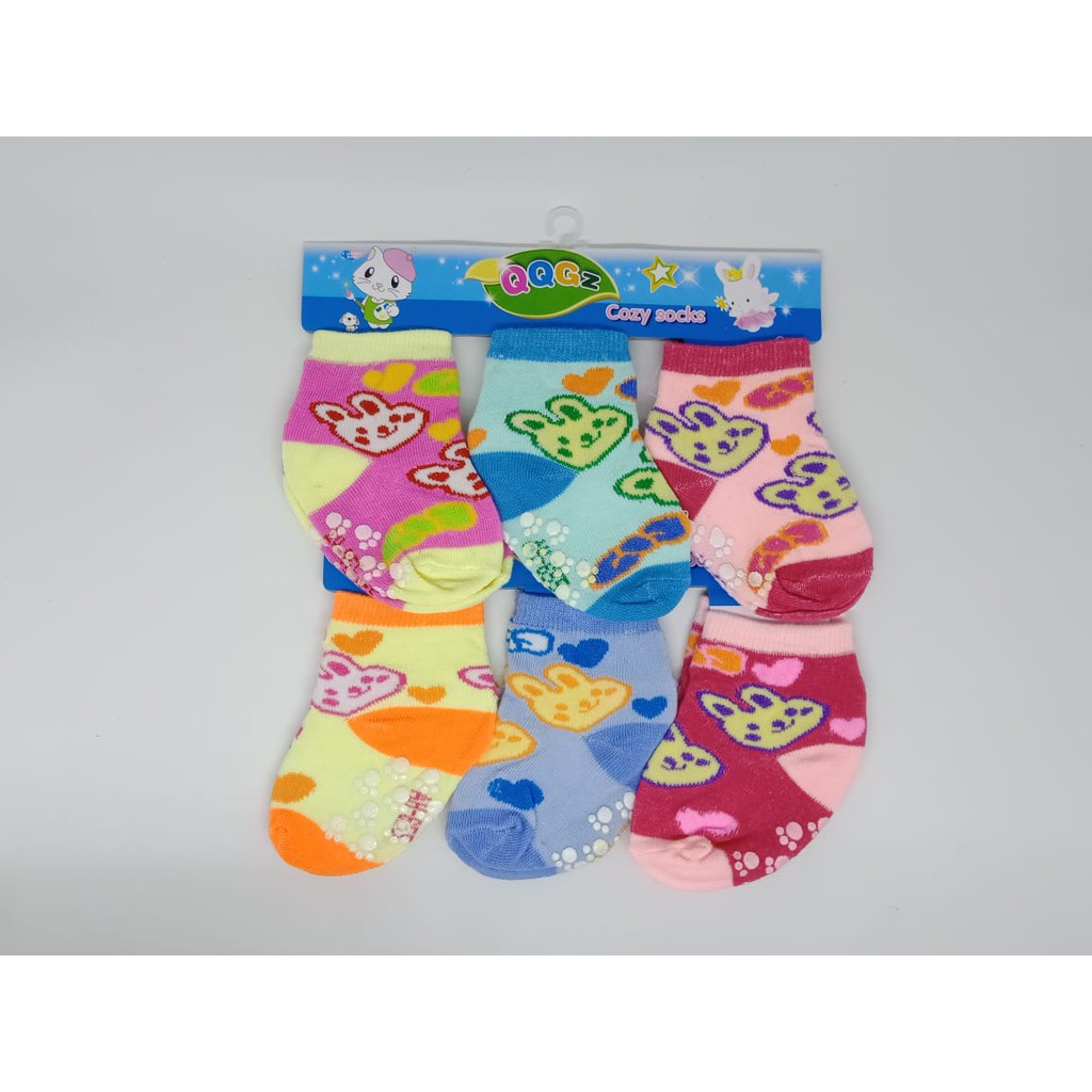 [ HARGA 3 PASANG] Kaos Kaki Bayi Anti Selip Motif Kartun Lucu untuk Anak Balita