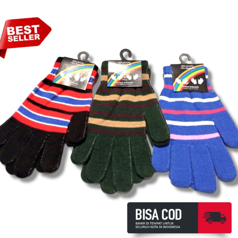 SARUNG TANGAN WANITA SARUNG TANGAN RAJUT SARUNG TANGAN MOTOR PELANGI
