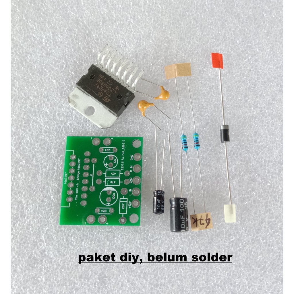 DIY TDA7297 Stereo Amplifier Bridge Modul