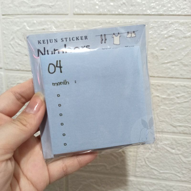 

Sticky Notes series Cute Love Number Shopping Planner Memo Pad Memo Note