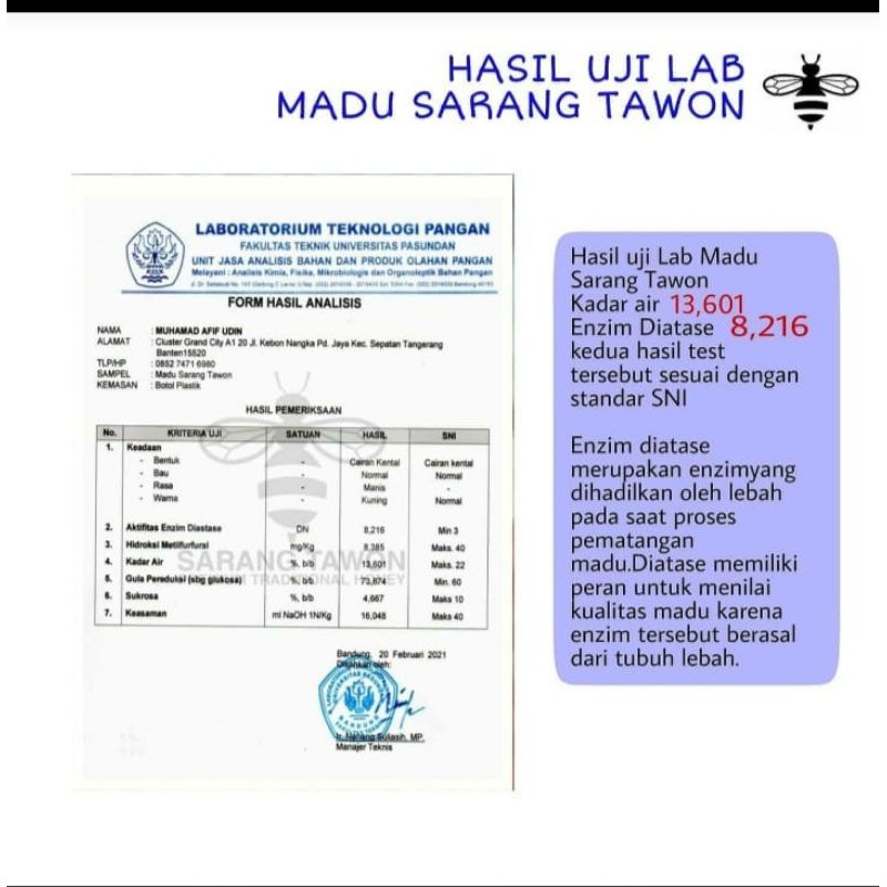 

Madu asli 100%