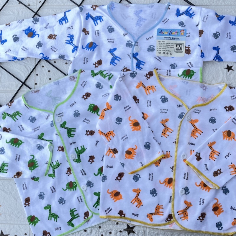 3 PCS Baju Bayi Baru Lahir Newborn LENGAN PANJANG DNW Baby