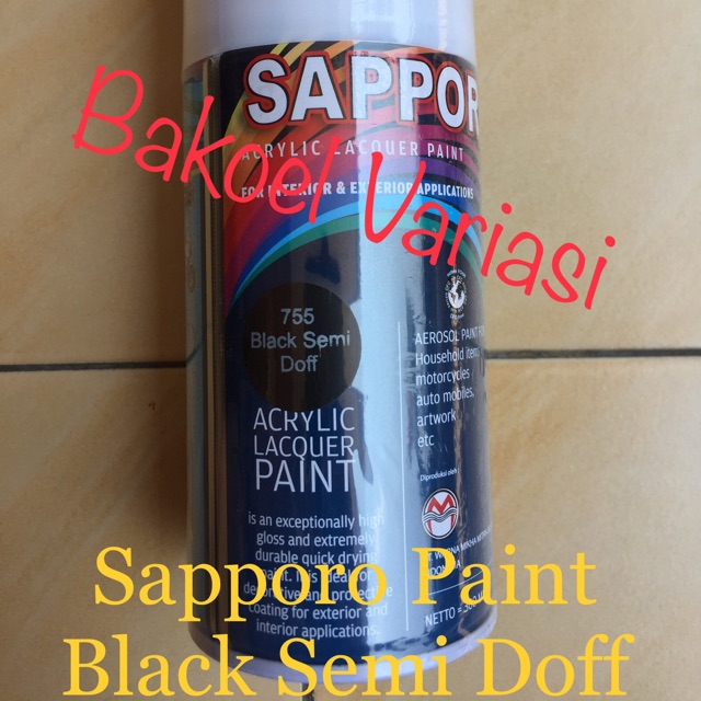 

Sapporo Paint Black Semi Doff ( 755 )