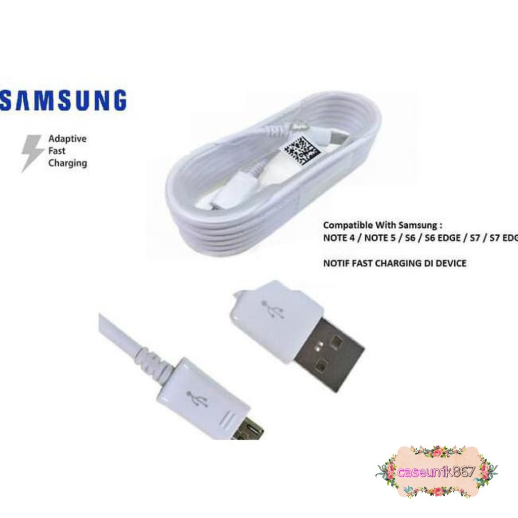 Kabel cable data Samsung NOTE4 5 S7edge J2prime J7pro grandprime original Fast Micro 1.5meter CS1177