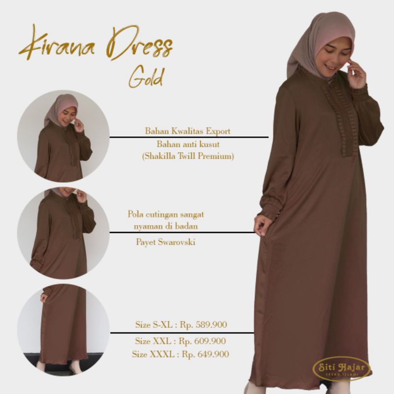 Baju Siti Hajar Kirana Dress