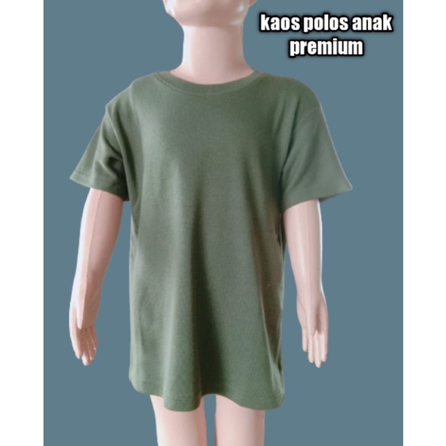 KAOS POLOS ANAK LAKI LAKI/PEREMPUAN PREMIUM QUALITY/KAOS ANAK 2-6TAHUN