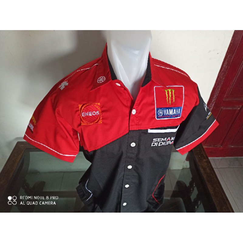 Baju Kemeja Yamaha desain MotoGP Monster