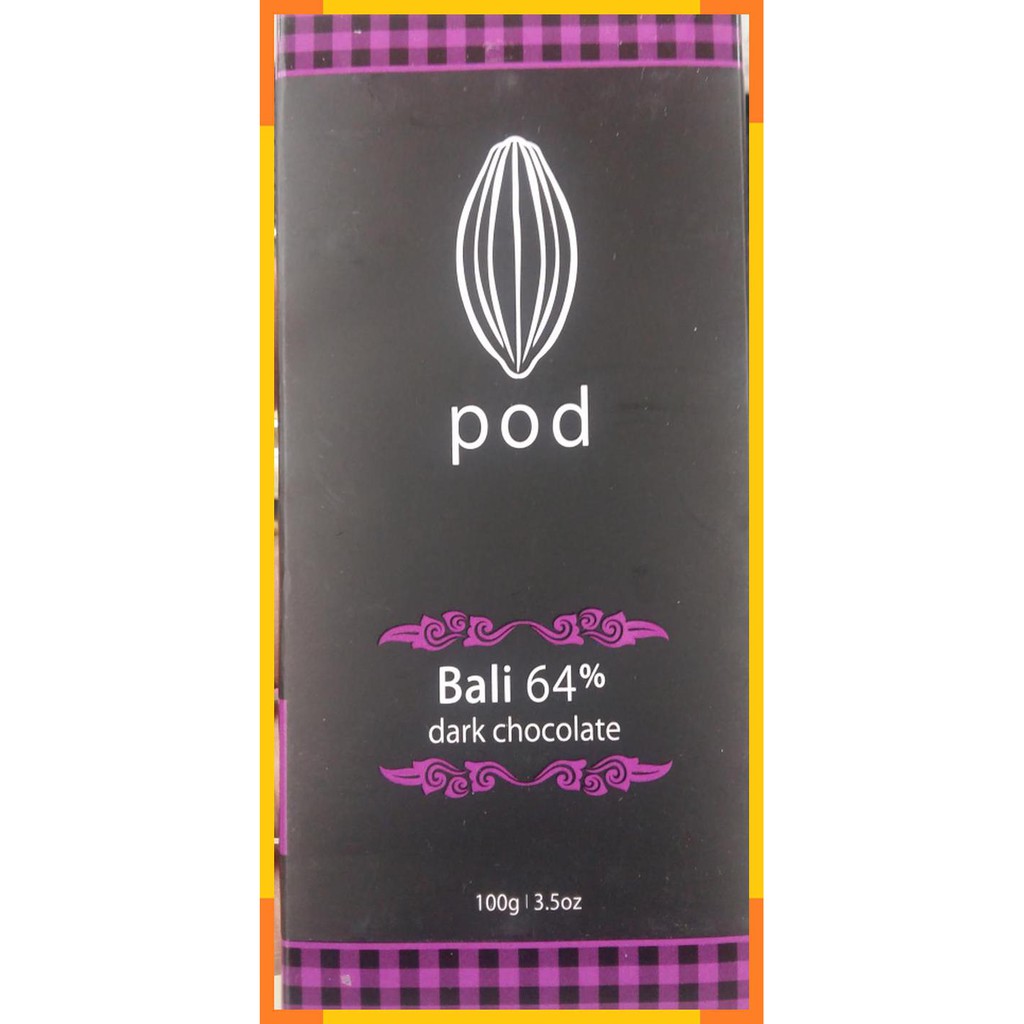 

POD | 64% dark chocolate | 100 gram | cemilan