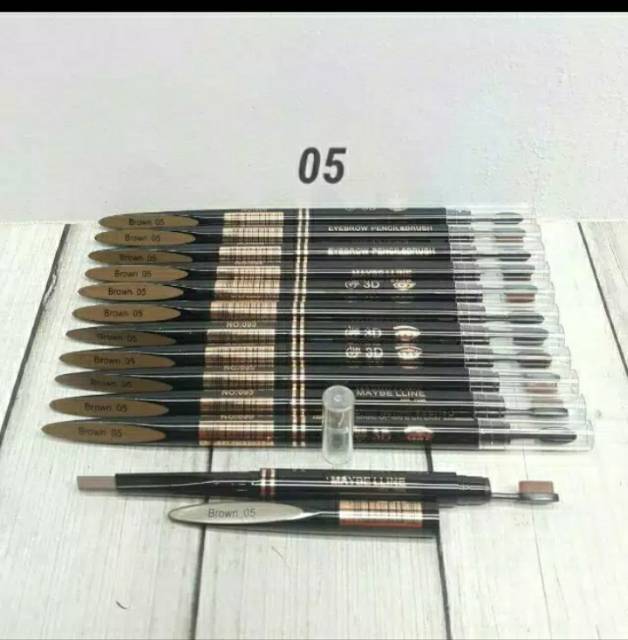 EYEBROW PENCIL &amp; BRUSH MAYBELLINE 3D