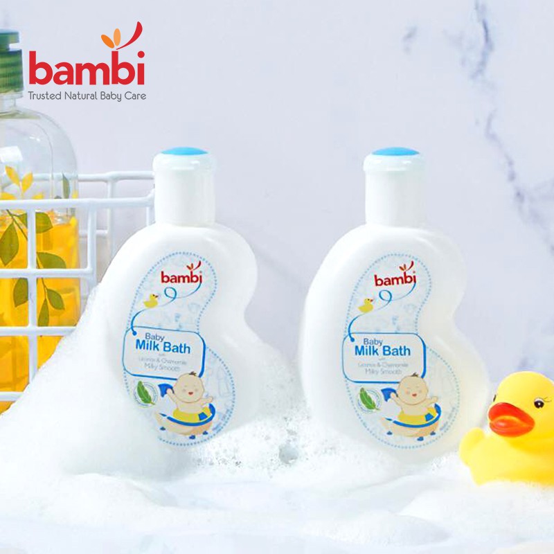 Bambi Baby Milk Bath 100ml sabun mandi bayi 7259