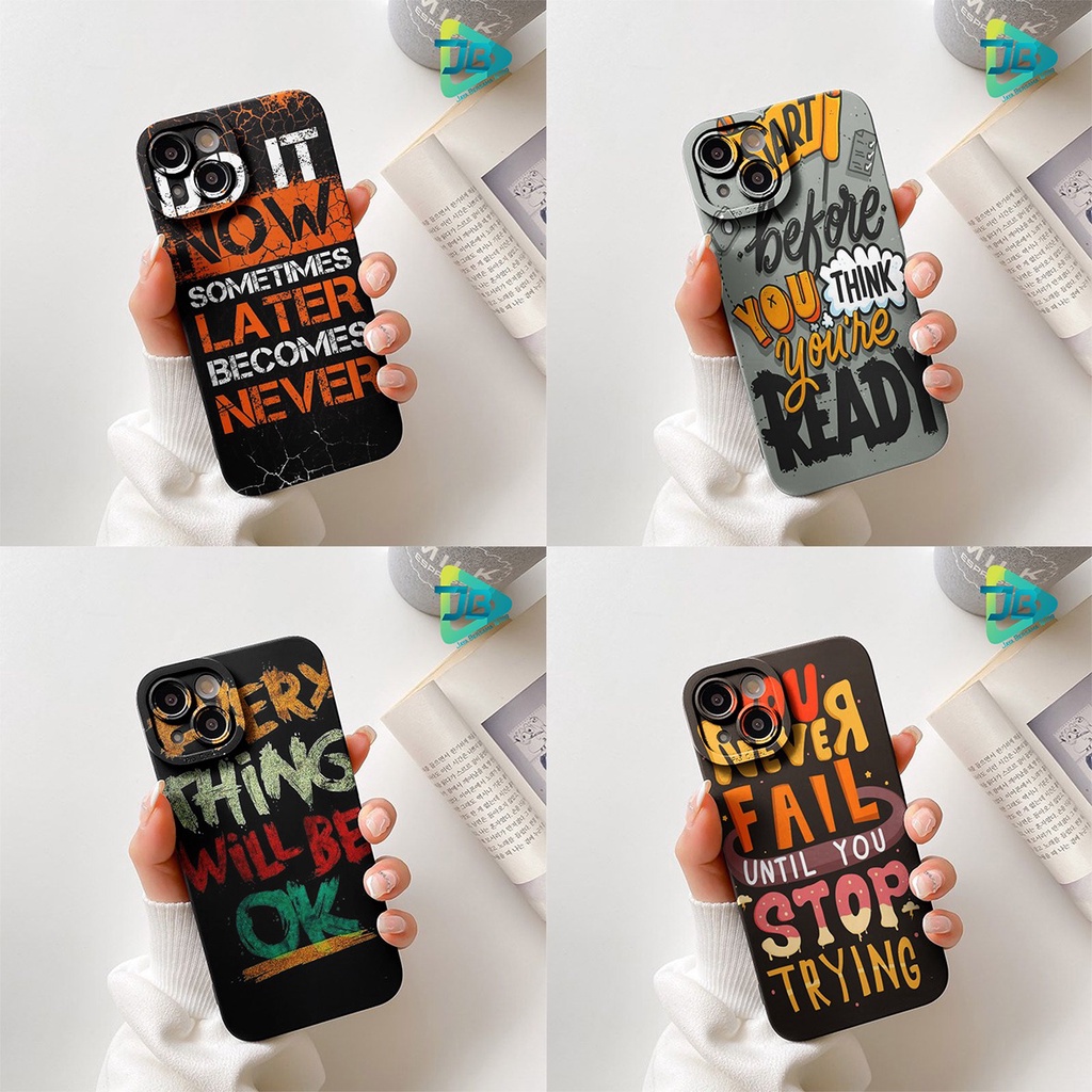 SOFTCASE PROCAMERA CUSTOM WORDS OPPO VIVO SAMSUNG REALME XIAOMI IPHONE INFINIX FOR ALL TYPE JB5772