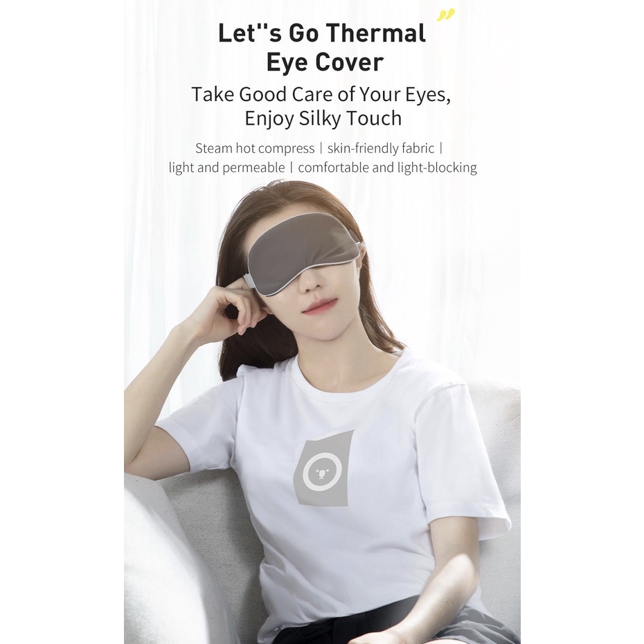 Penutup Mata Tidur Travel dengan Penghangat Mata Masker Mata Let's Go Thermal Series Eye Cover FMYZ