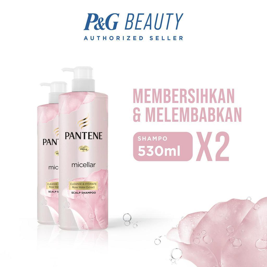 Pantene Micellar Shampoo Rose Water 2 x 530 mL