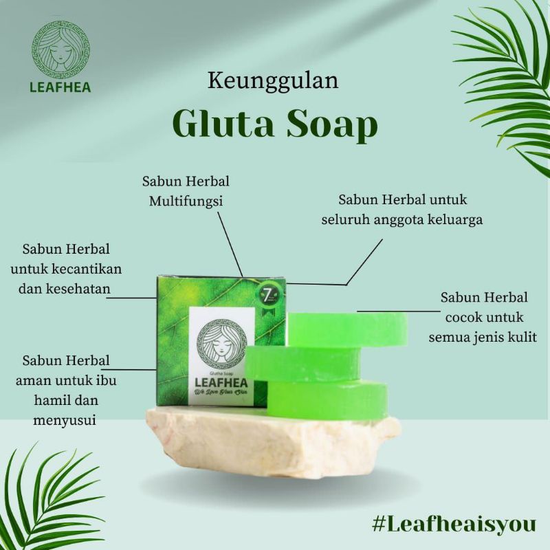 GLUTA SOAP LEAFHEA || MEMBER RESMI LEAFHEA TASIKMALAYA