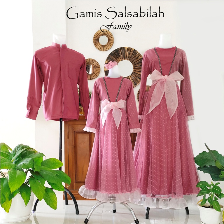 Gamis Salsabila Family  | Baju Unik | Gamis lebaran murah | Gamis lebaran keluarga | Gamis couple family | Gamis toyobo | Gamis anak dan dewasa terbaru | seragam lebaran keluarga