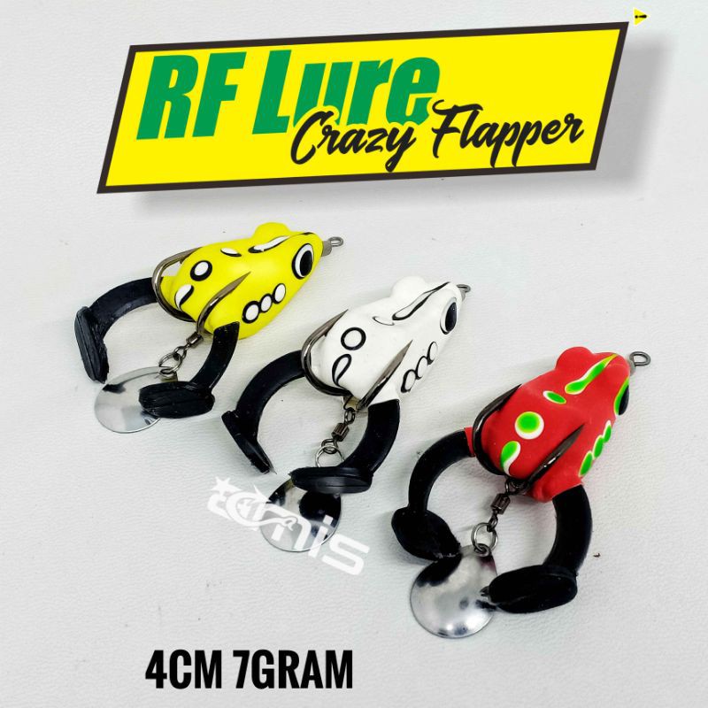 BOYTEP RF LURE SOFTFROG CRAZY FLAPPER KILLER KODOK KARET SOFT FROG