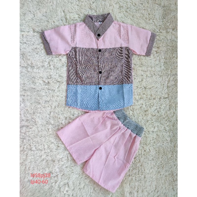 setelan kemeja anak set kemeja anak cowok