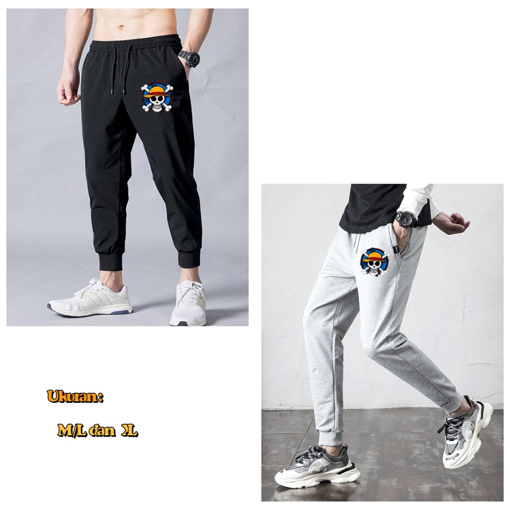 MUKZHOP - JOGGER LAMBANG PIRATTE / celana panjang / jooger sport / trening / celana santai / terbaru / terlaris