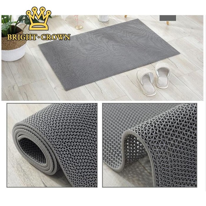 Keset Karpet PVC Anti Slip Kamar Mandi Rol tebal 6mm 60X120cm